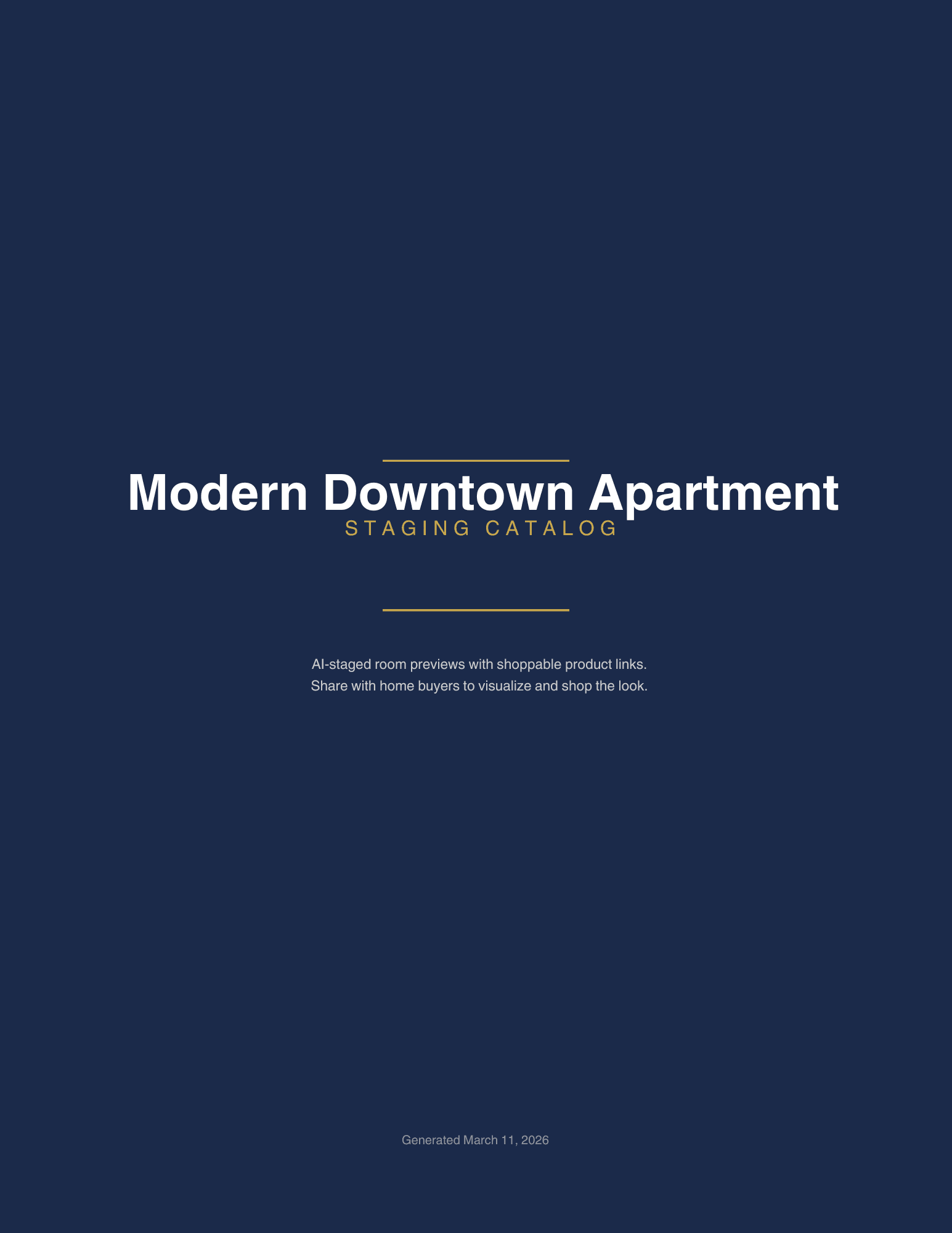 Staging catalog cover - Sample pics for landing page